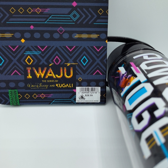 Disney Parks Iwájú Journal Notebook w/ Gecko Charm & Tumbler Limited Release - Picture 5 of 6